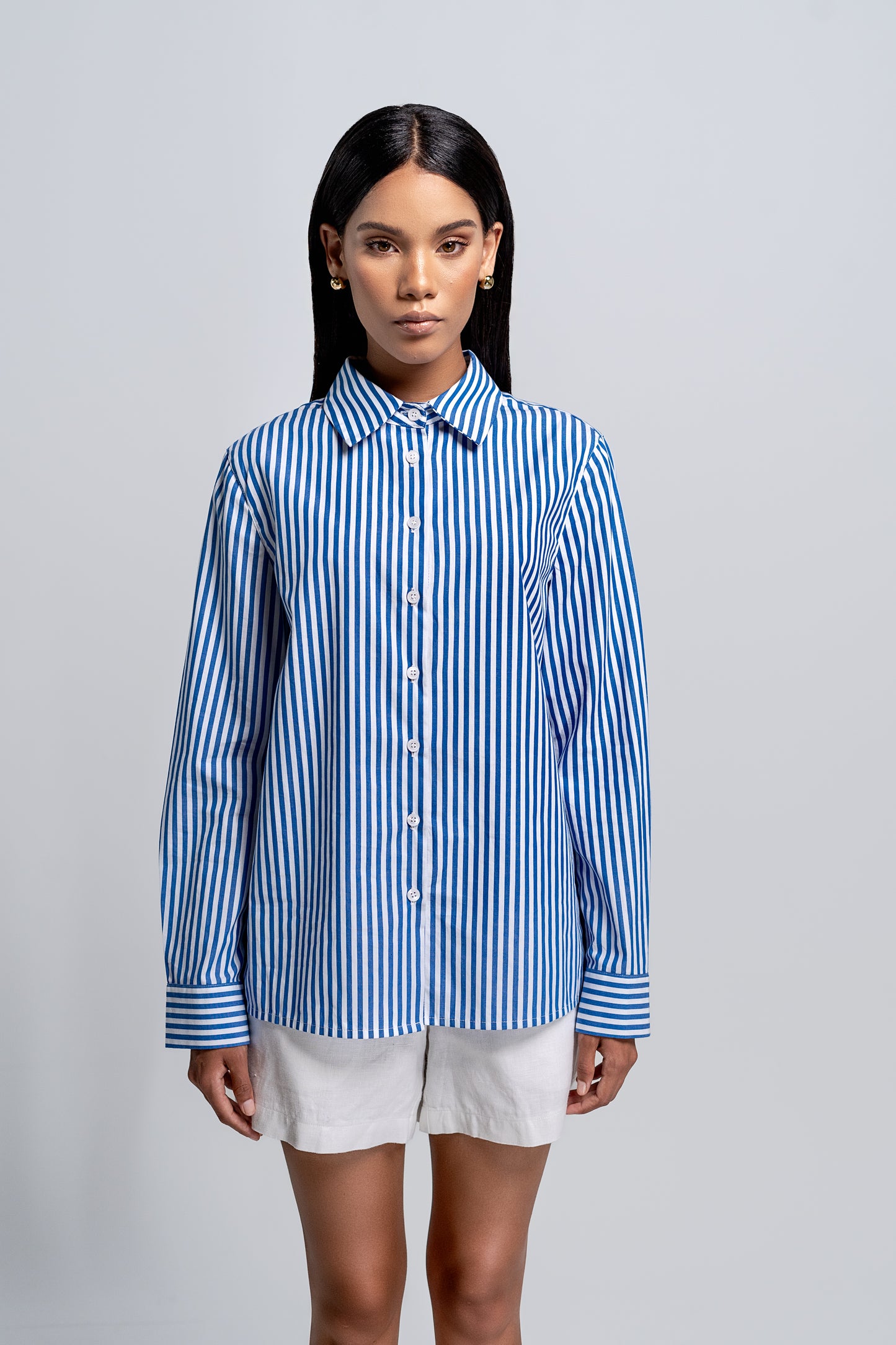 Petite Riviera Stripe Shirt