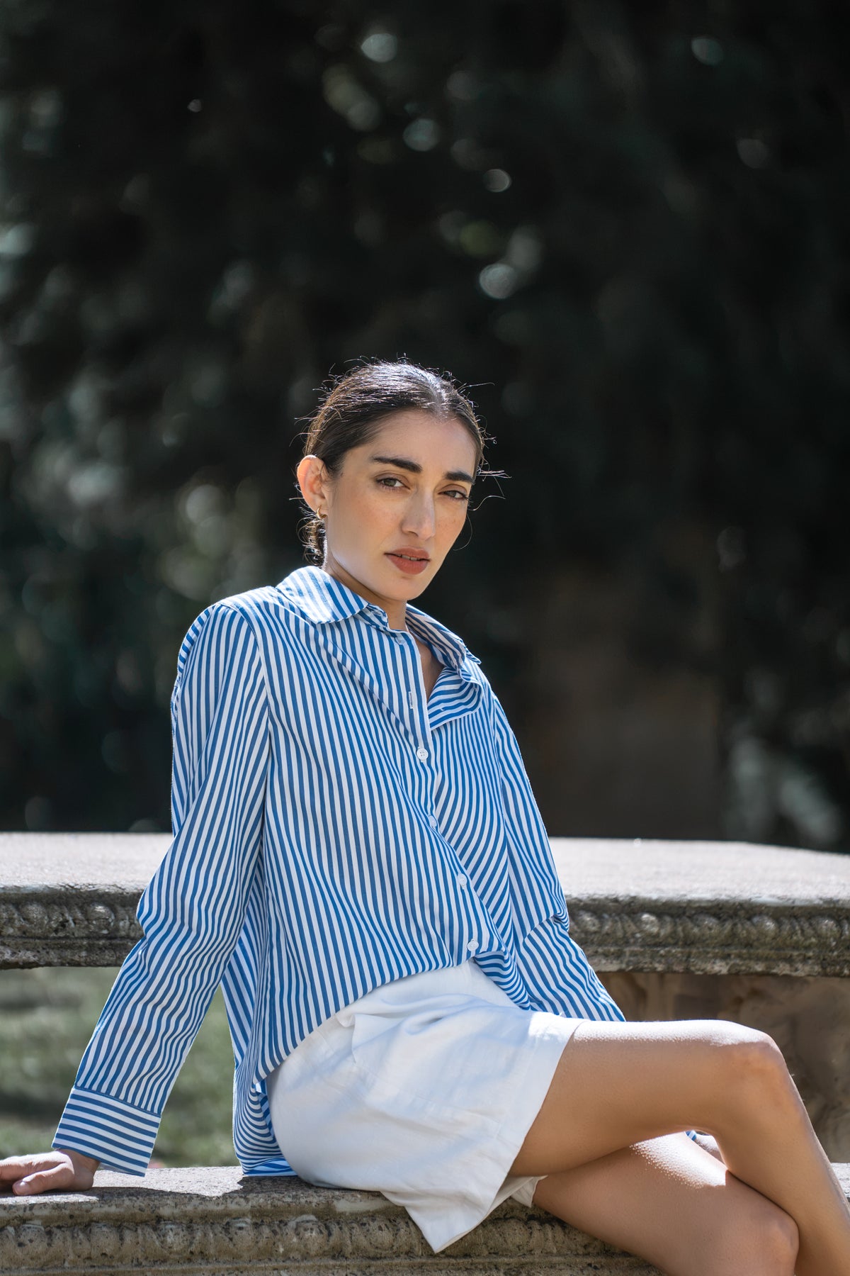 Petite Riviera Stripe Shirt