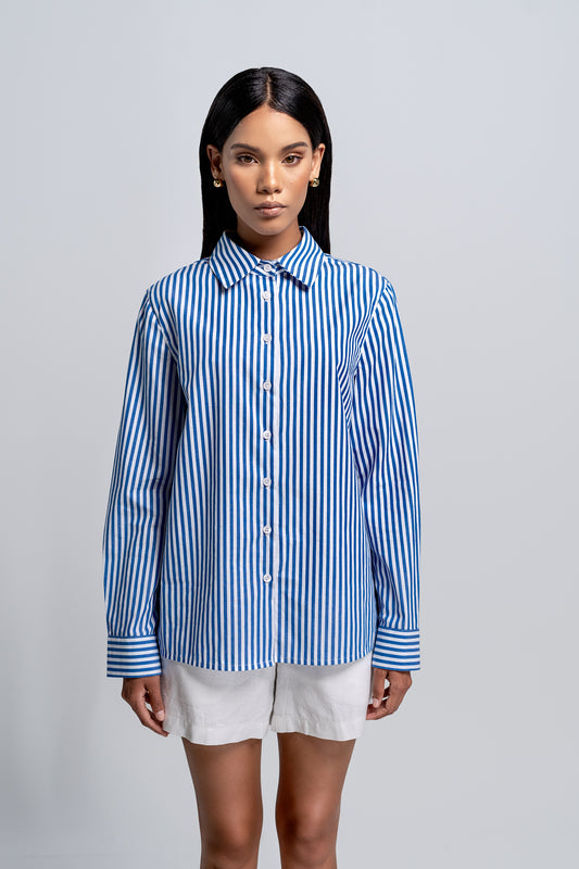 Petite Riviera Stripe Shirt